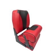 Кресло для катера складное F4040 красно\черное (с болстером)